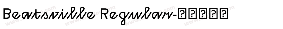 Beatsville Regular字体转换
